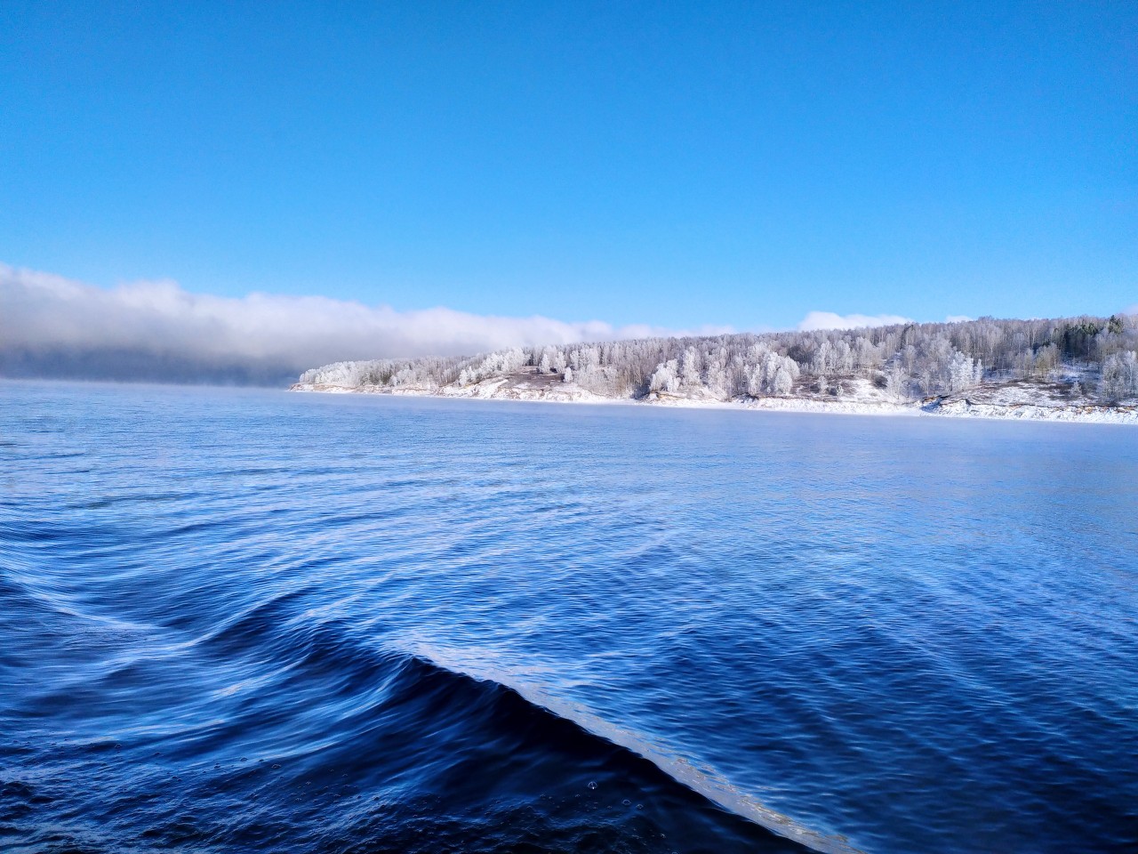 Красноярское водохранилище.